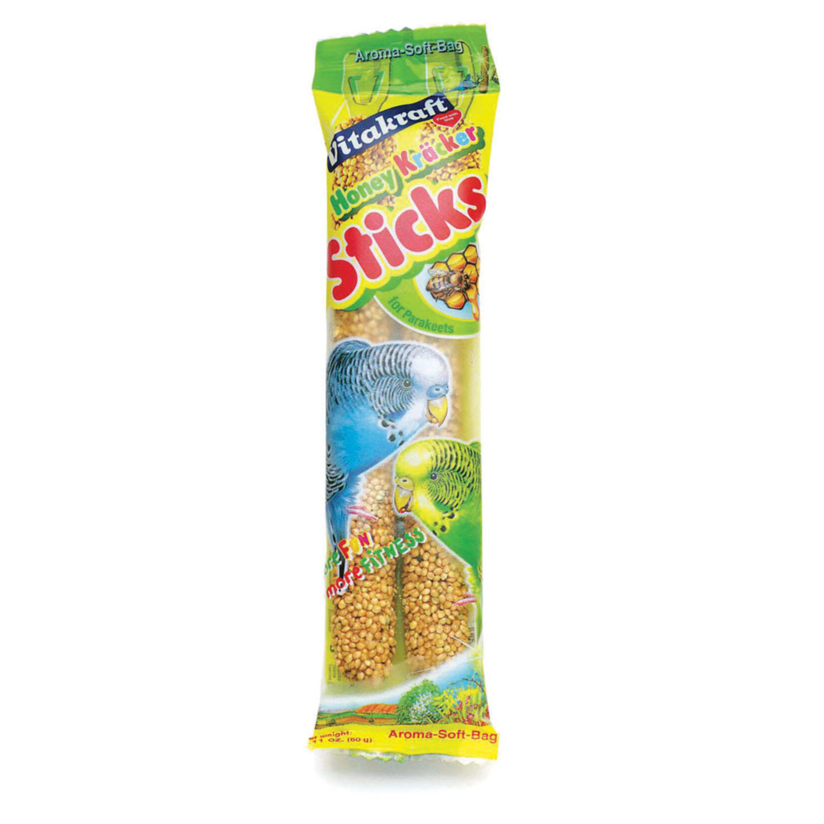 VITAKRAFT VITAKRAFT Parakeet Whole Grains & Honey Sticks 2/pk