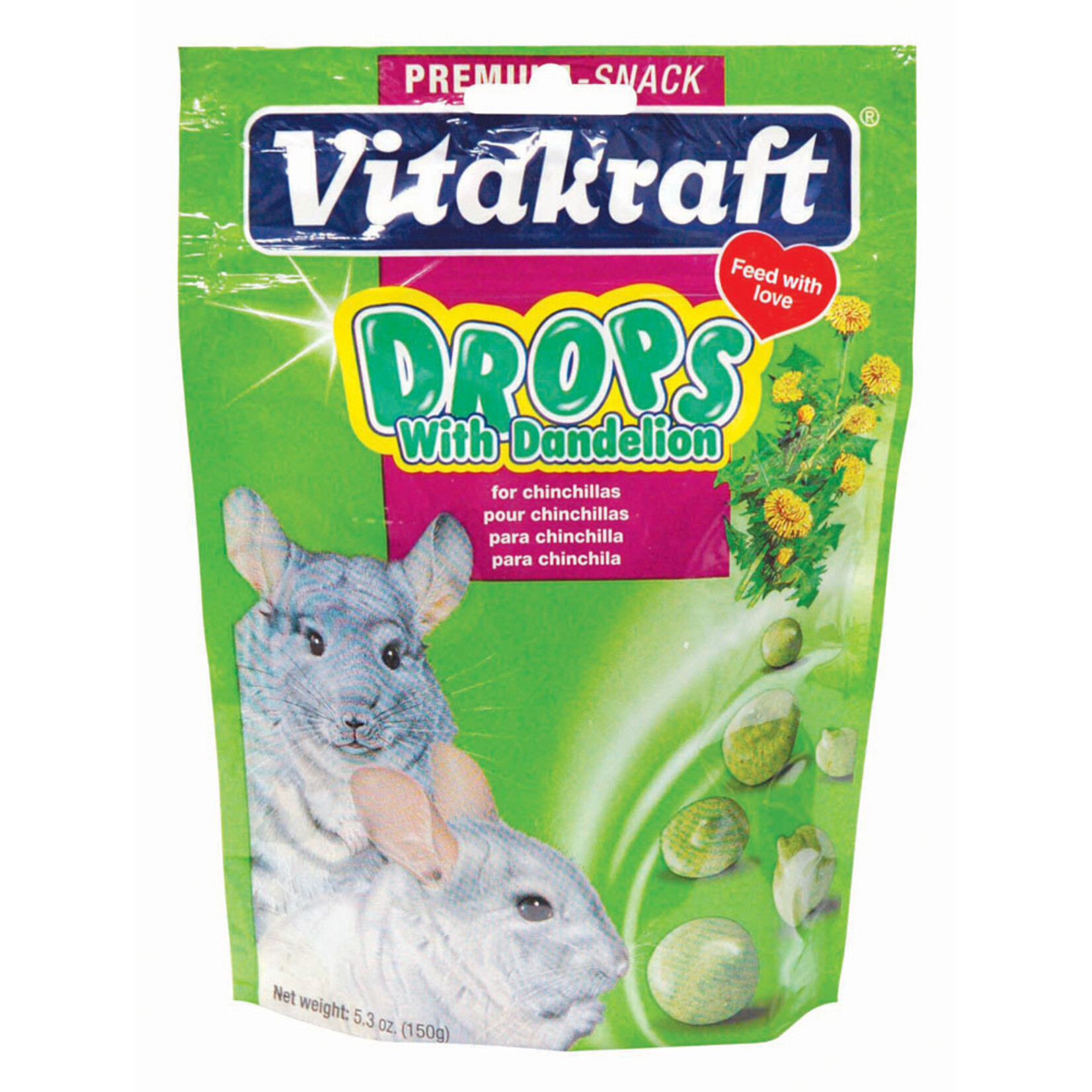 VITAKRAFT VITAKRAFT Chinchilla Dandelion Drops 5.3oz