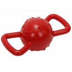 BUD-Z Bud'Z Rubber Ball With Handles Red Dog 3.5in