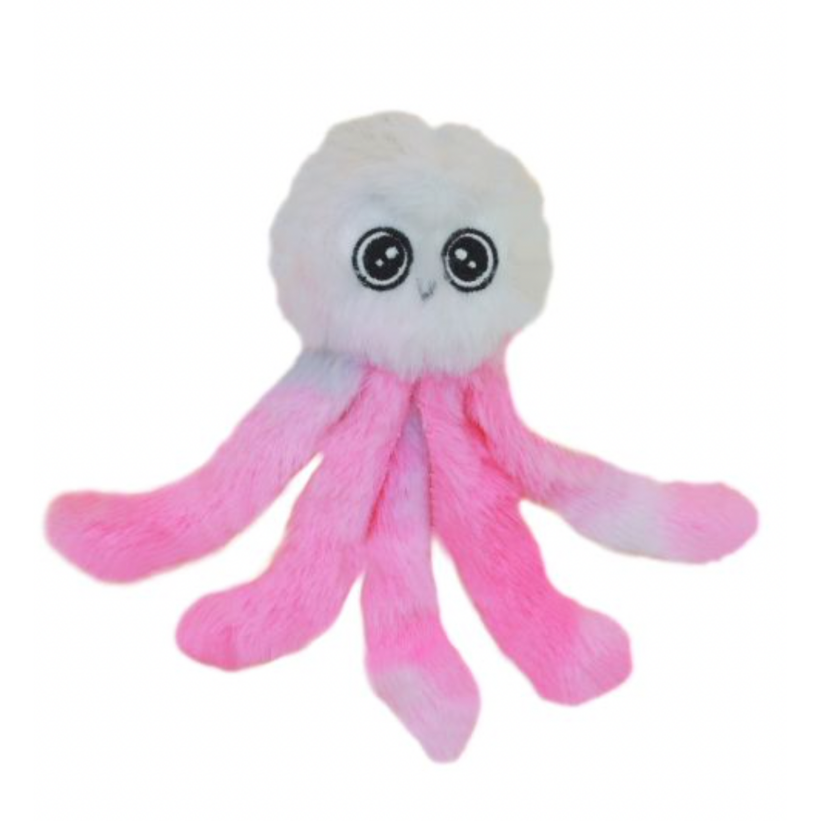 BUD-Z Bud'Z Cat Toy- Filled With Catnip - Octopus - Pink and White 5in