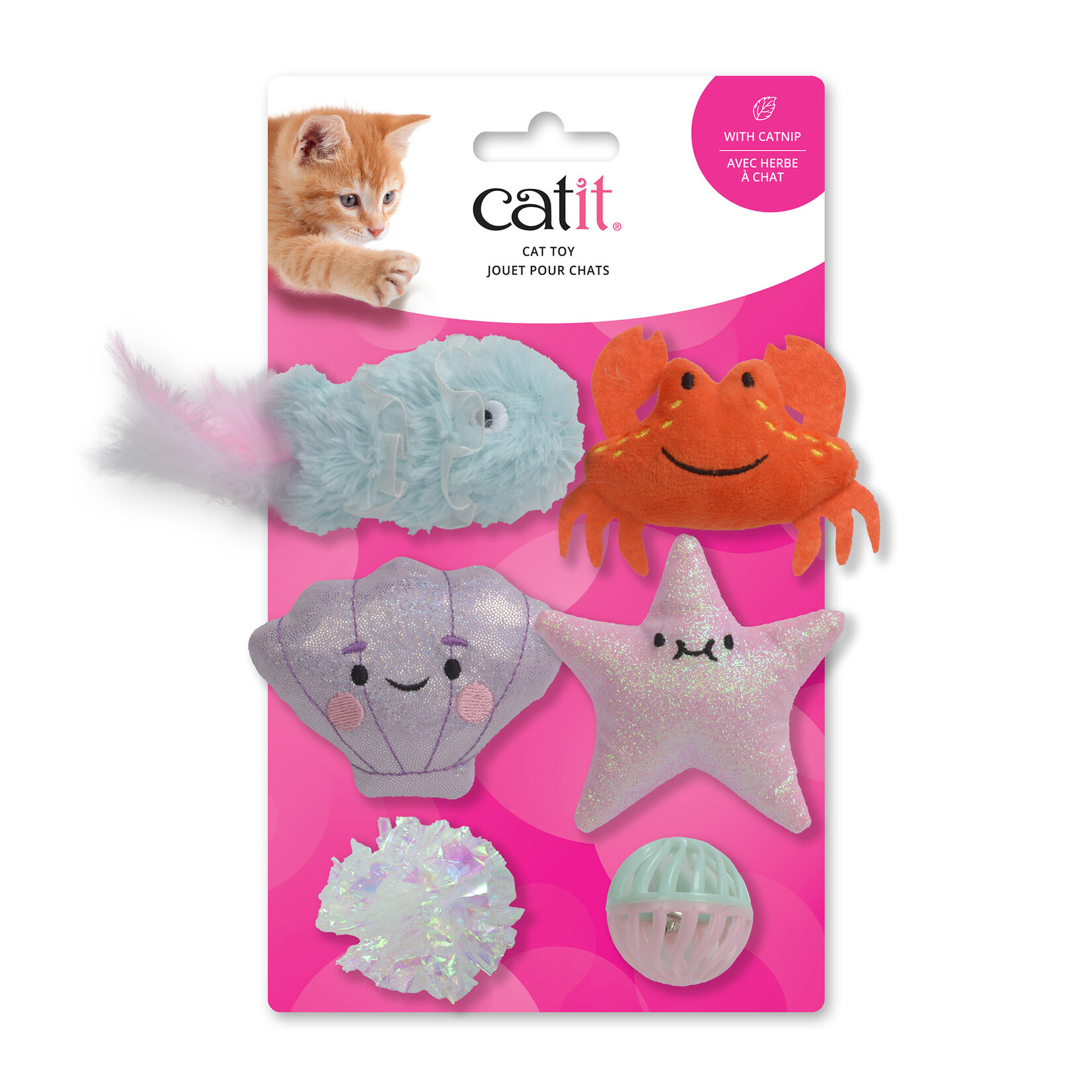 CAT IT Catit Cat Toy - Sea Animal Set - 6-pack