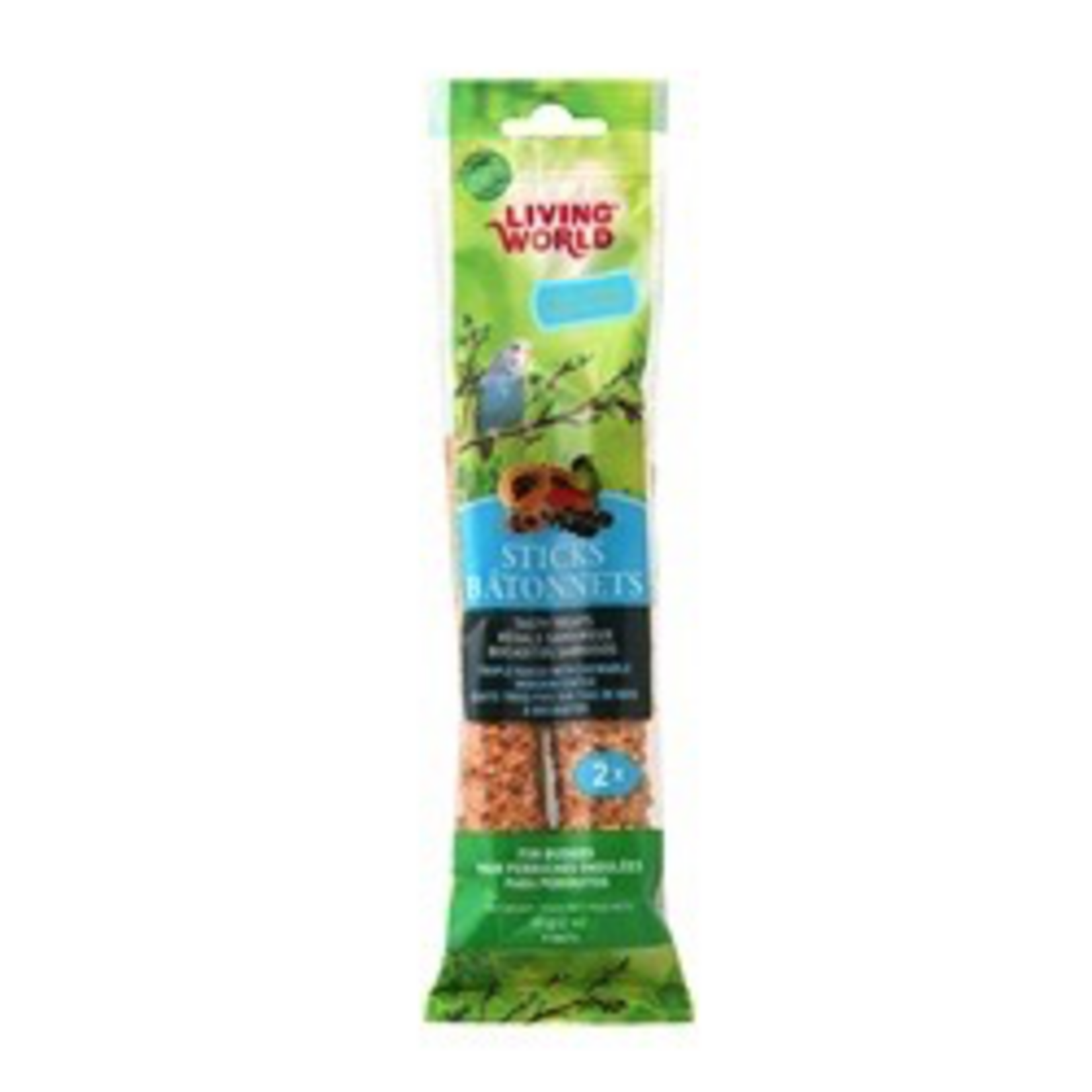 LIVING WORLD LW Parakeet Fruit Stick, 2-pack 60gr