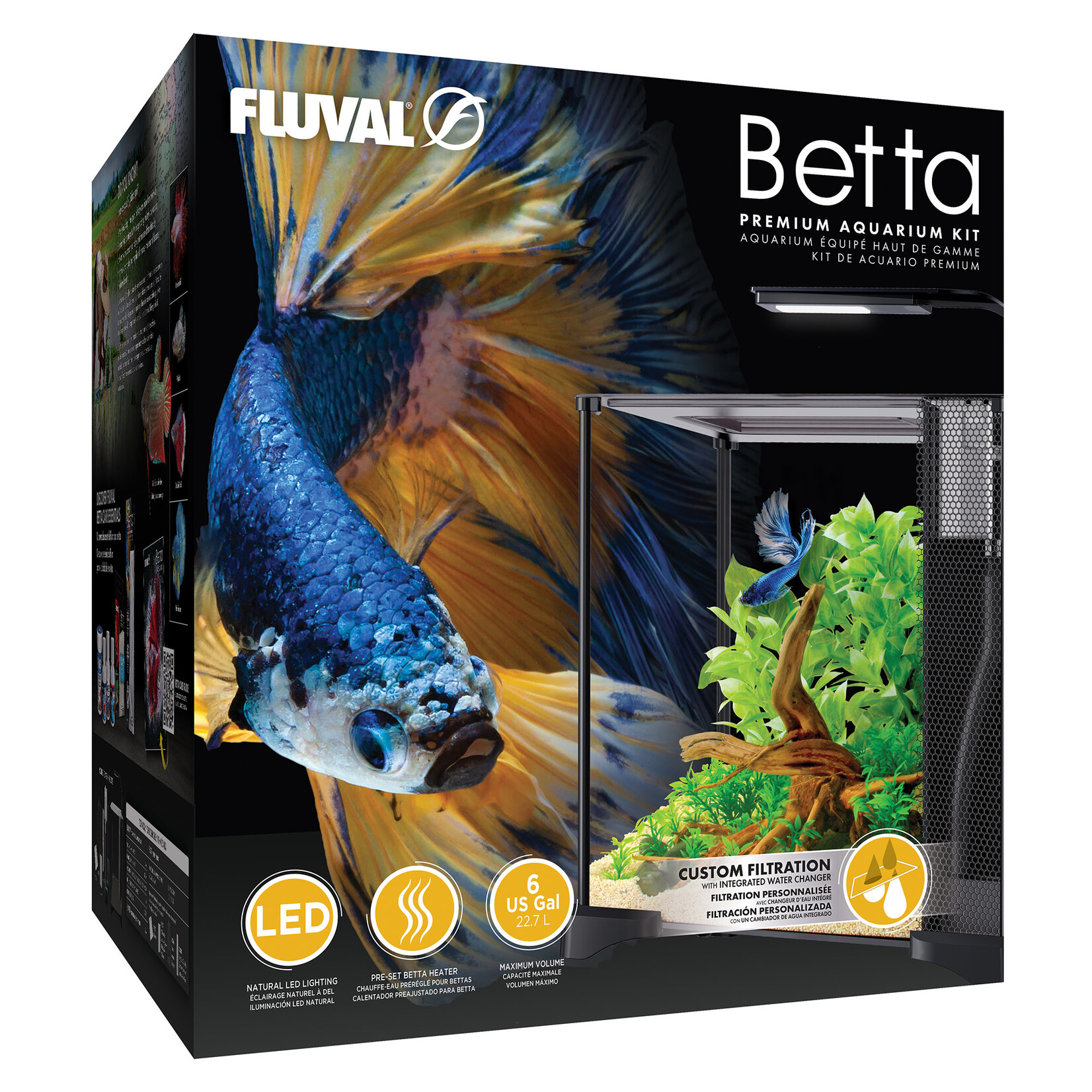 FLUVAL Fluval Betta Premium Aquarium Kit, 22.7 L (6 US Gal)