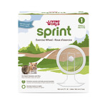 LIVING WORLD Living World SPRINT 1 Exercise Wheel - Small White with metal stand - 18.5 cm (7 in)
