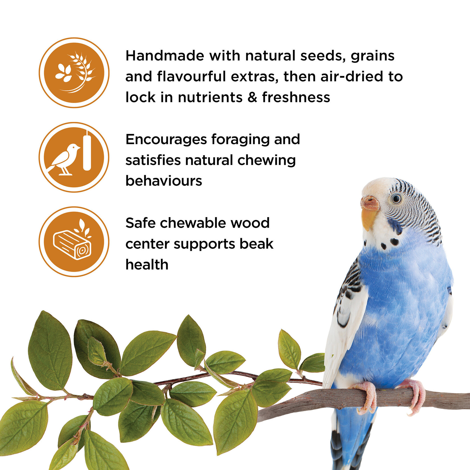 LIVING WORLD Living World Sticks - Budgie Treat - Fruit Melody - 2 pieces - 90 g (3.2 oz)