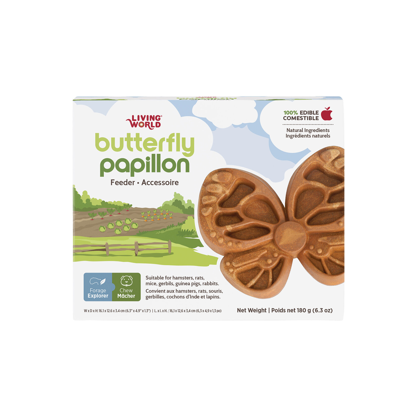 LIVING WORLD Living World Edible Butterfly Feeder - Orange - 180 g (6.3 oz)