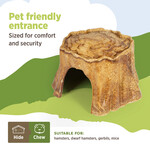 LIVING WORLD Living World Edible Tree Stump Hideout - Brown - 150 g (5.2 oz)