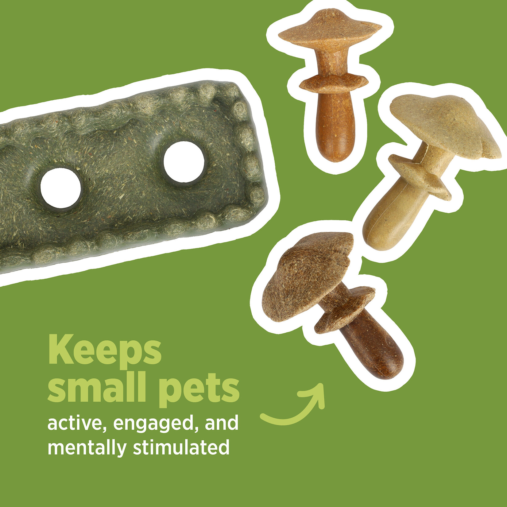 LIVING WORLD Living World Edible Mushrooms Chew Toy - Multicolour - 170 g (5.9 oz)