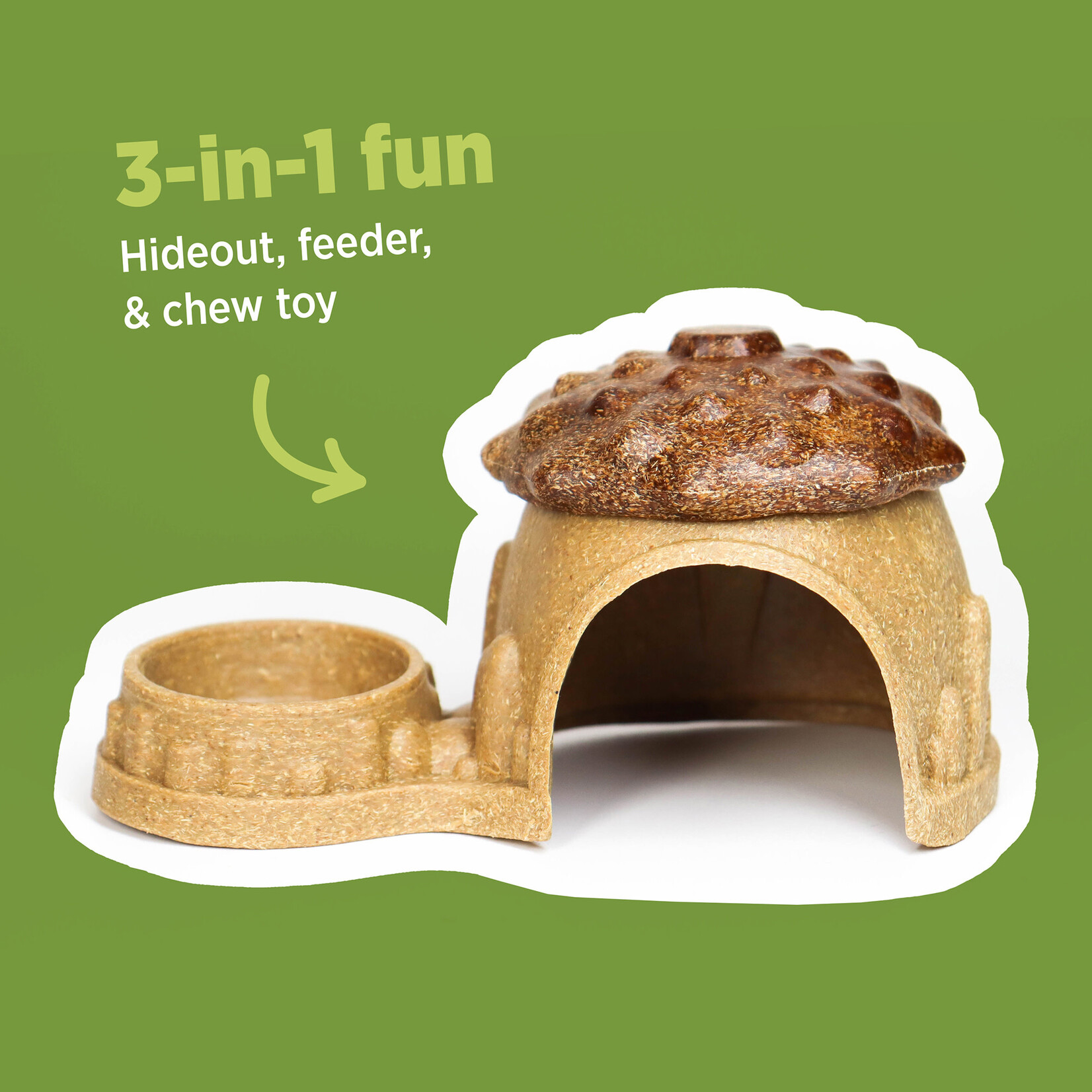 LIVING WORLD Living World Edible Acorn Home Hideout - Brown - 230 g (8.1 oz)