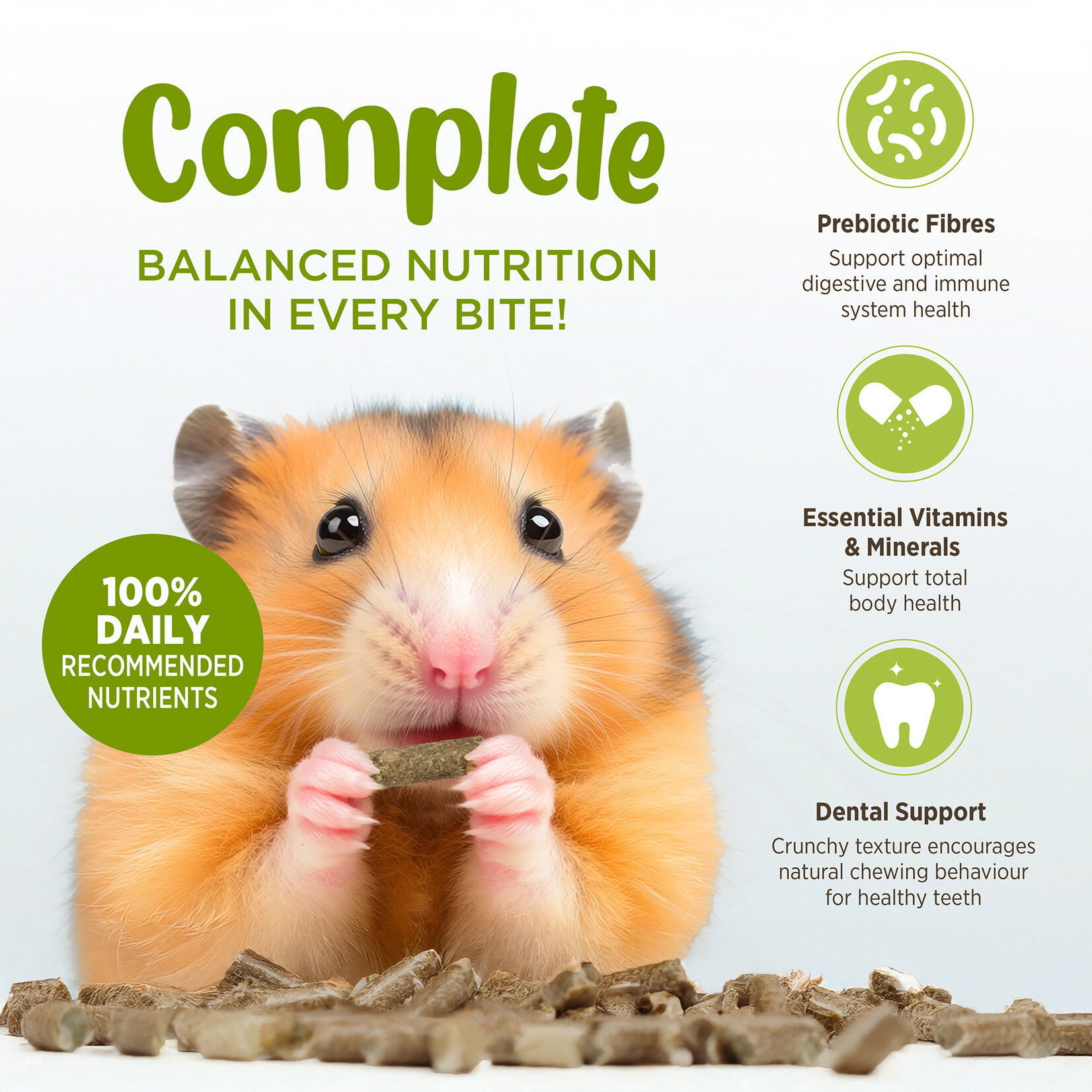 LIVING WORLD Living World Small Animal Pellets - 900 g (2 lbs)