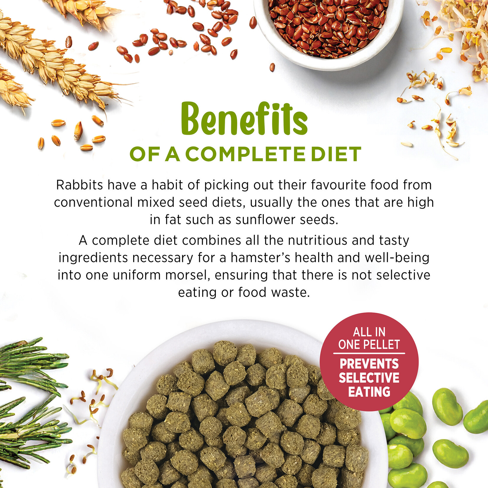 LIVING WORLD LW Extrusion Rabbit Food 1.4kg-V