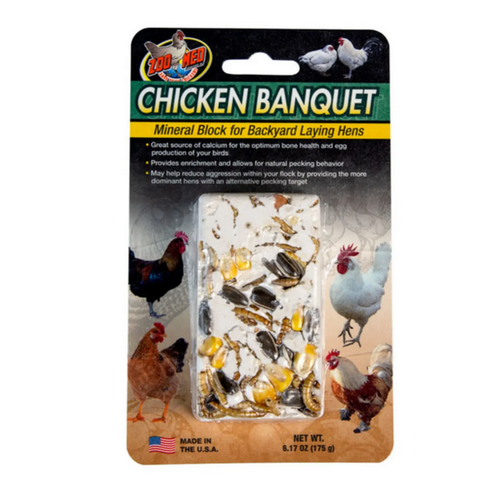 Zoo Med Chicken Banquet Mineral Block (175g)