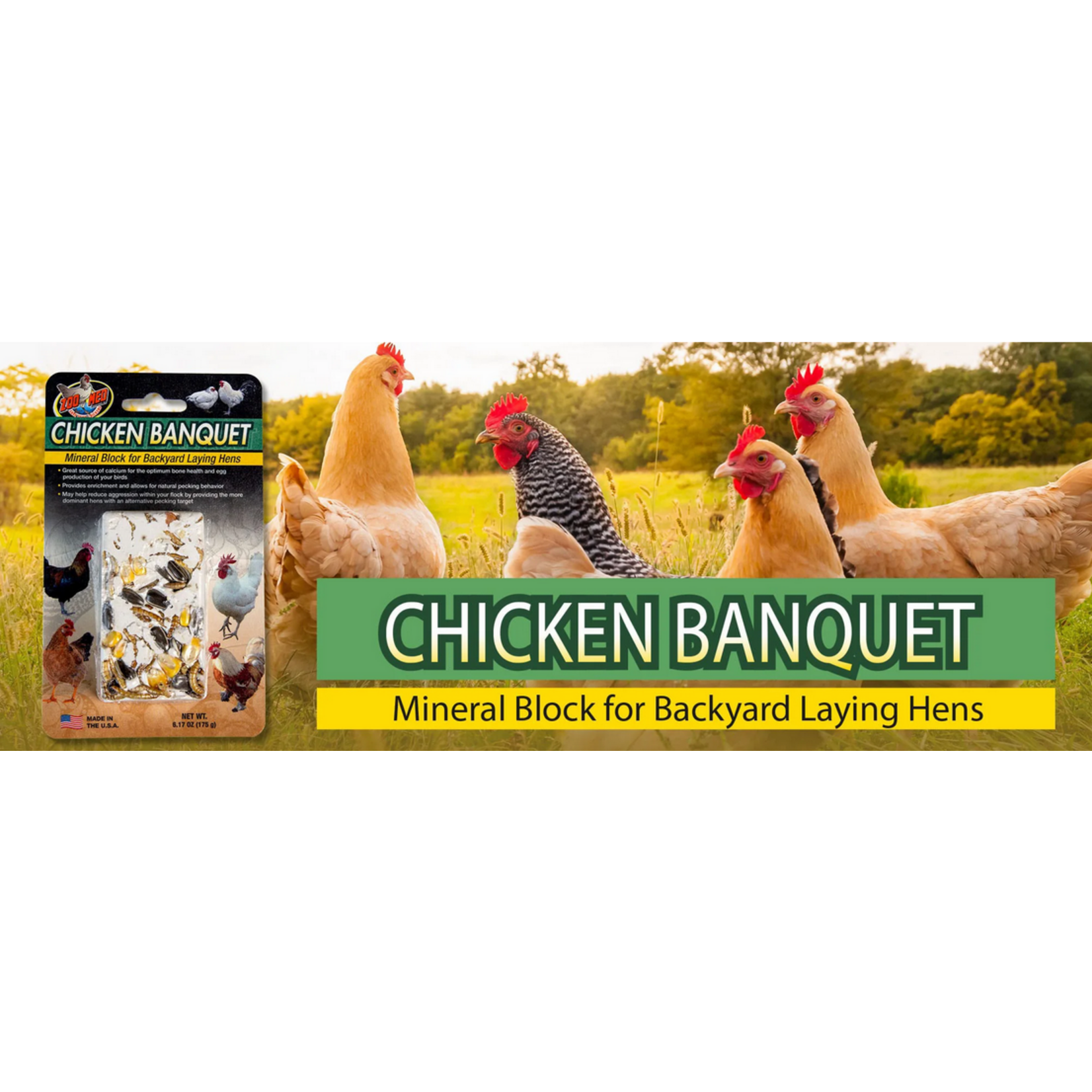 Zoo Med Chicken Banquet Mineral Block (175g)
