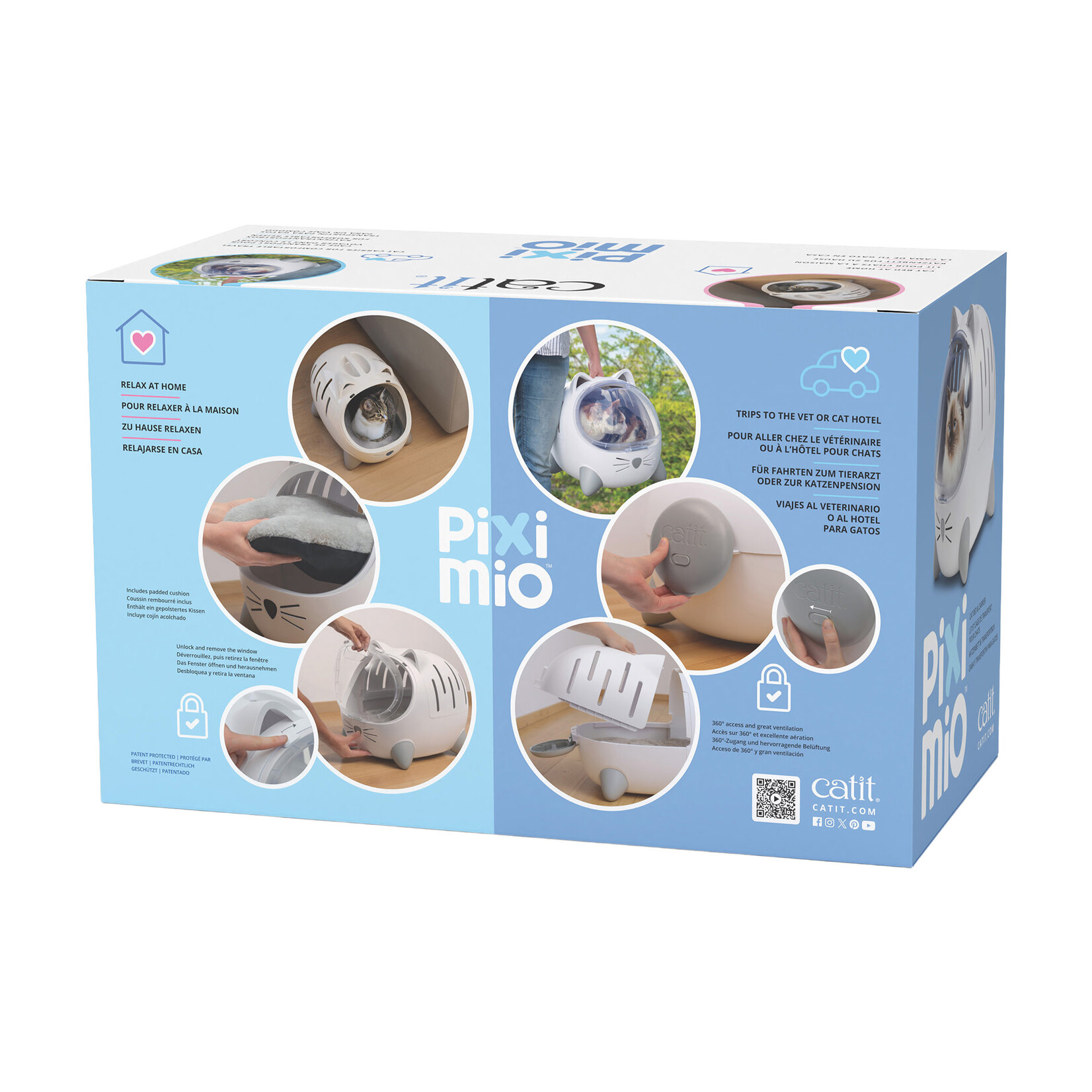 CAT IT Catit PIXI Mio 2-in-1 Cat Bed & Carrier