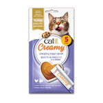 CAT IT Catit Creamy Cat Treats - Chicken and Turkey Recipe - 5 pack - 75g (2.6 oz)