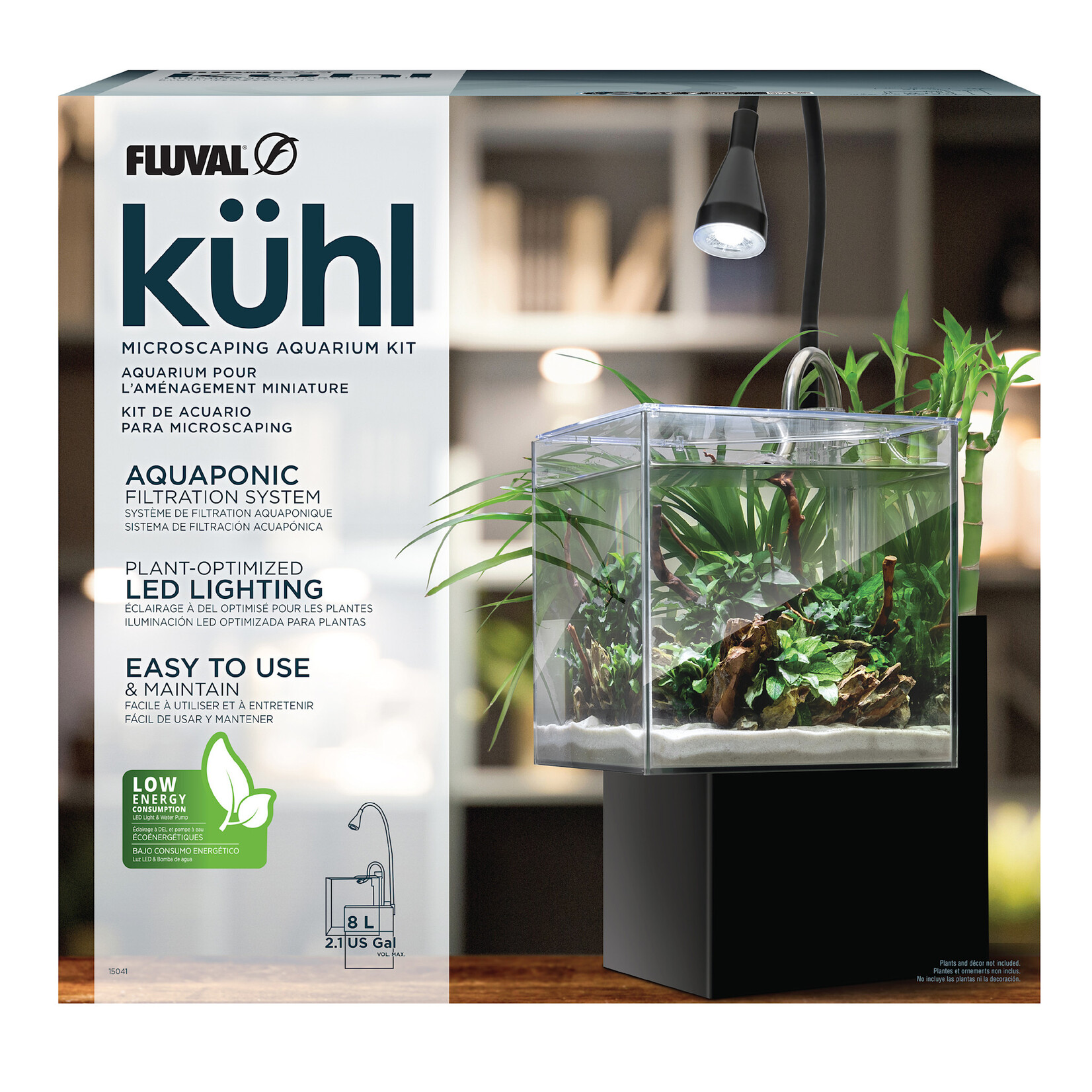 FLUVAL Fluval Kühl Microscaping Kit - Black - 8L (2.1 US Gal)