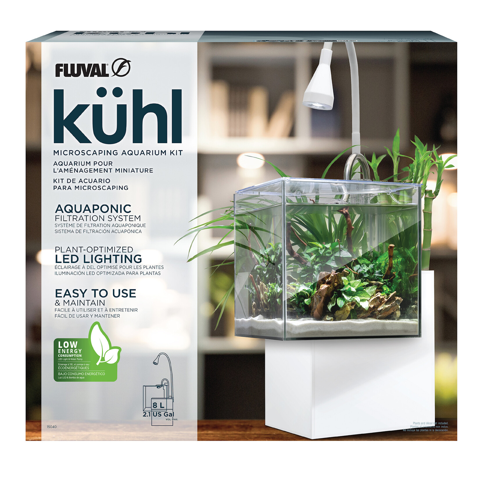 FLUVAL Fluval Kühl Microscaping Kit - White - 8L (2.1 US Gal)