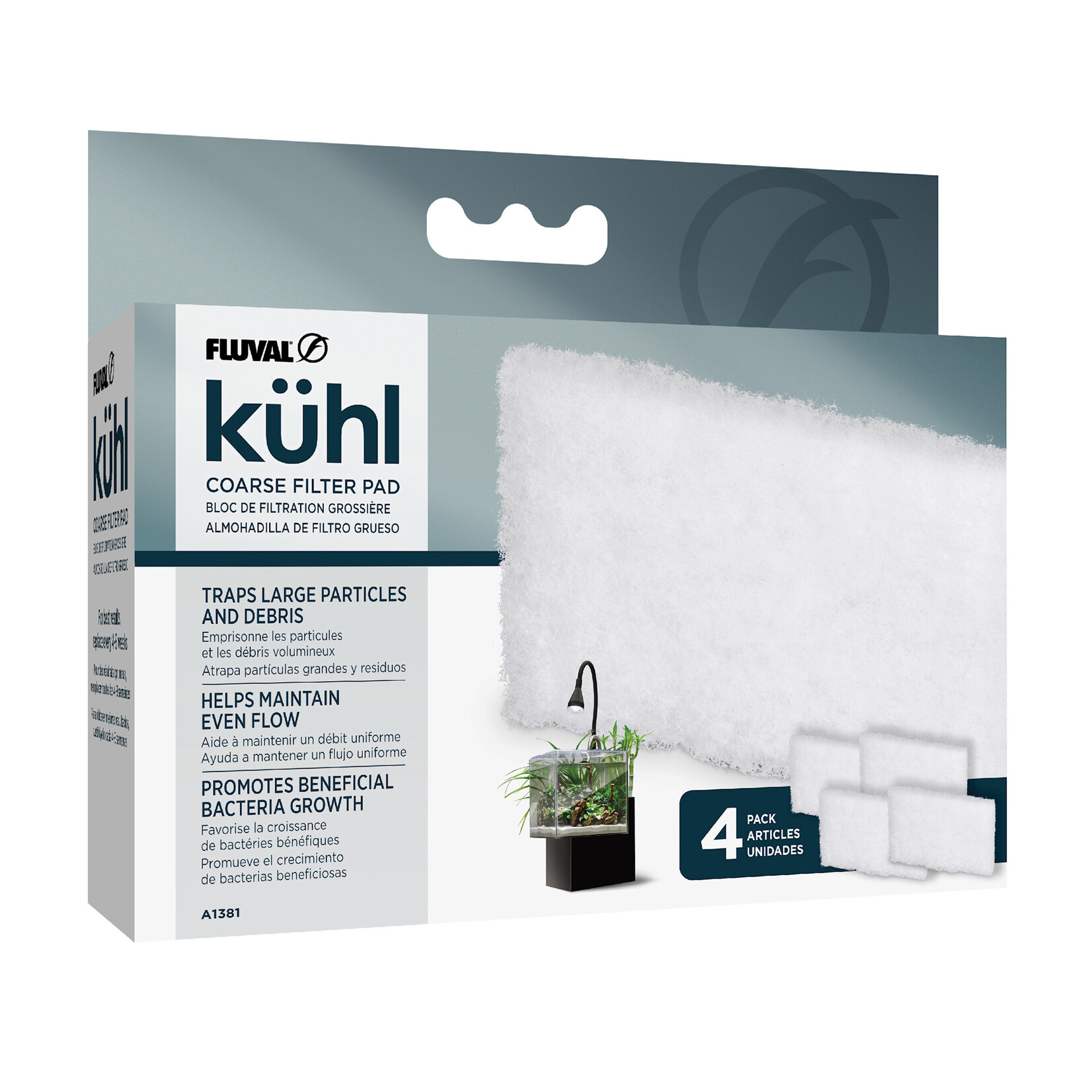 FLUVAL Fluval Kühl Coarse Filter Pad - 4 pack
