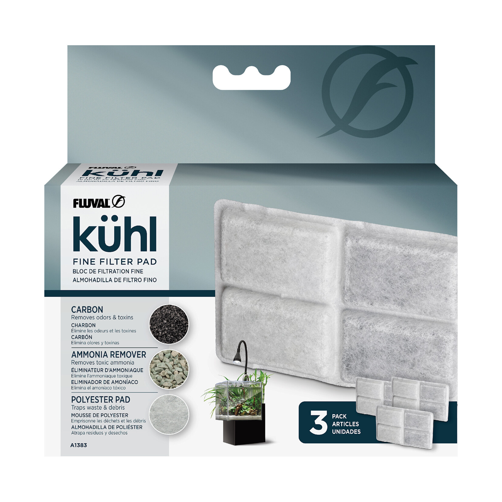 FLUVAL Fluval Kühl Fine Filter Pad - 3 pack