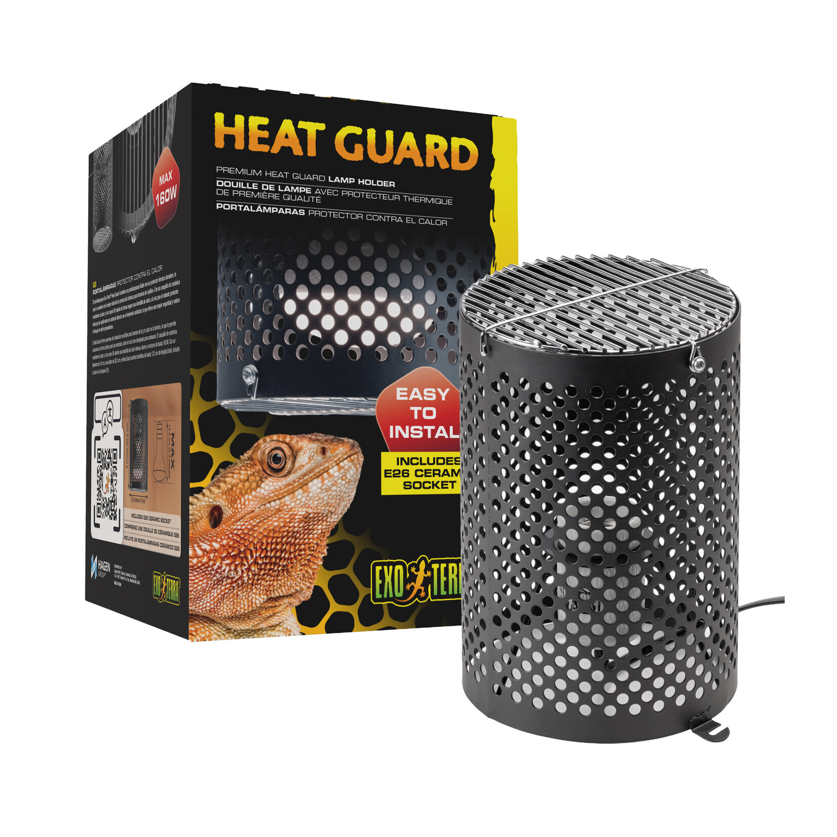 EXO TERRA Exo Terra Premium Heat Guard Lamp Holder up to 160W - diam. 14.2 cm x H. 20.5 cm