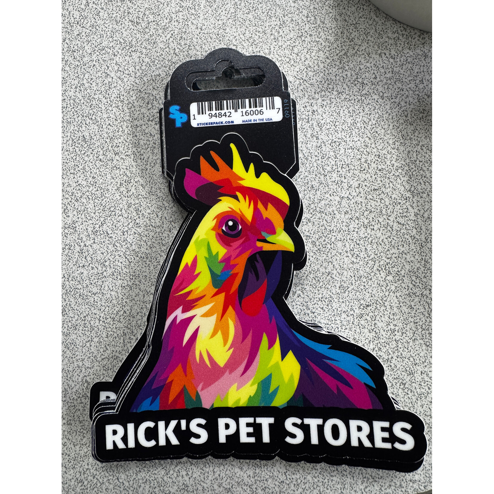 STICKER PACK Color Patches - Chicken - Sticker - Large