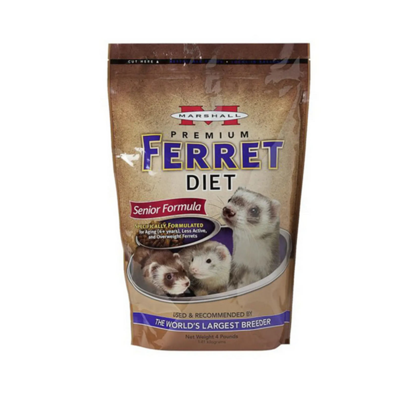 MARSHALL (W) MH Ferret Diet Senior 4 Lb.