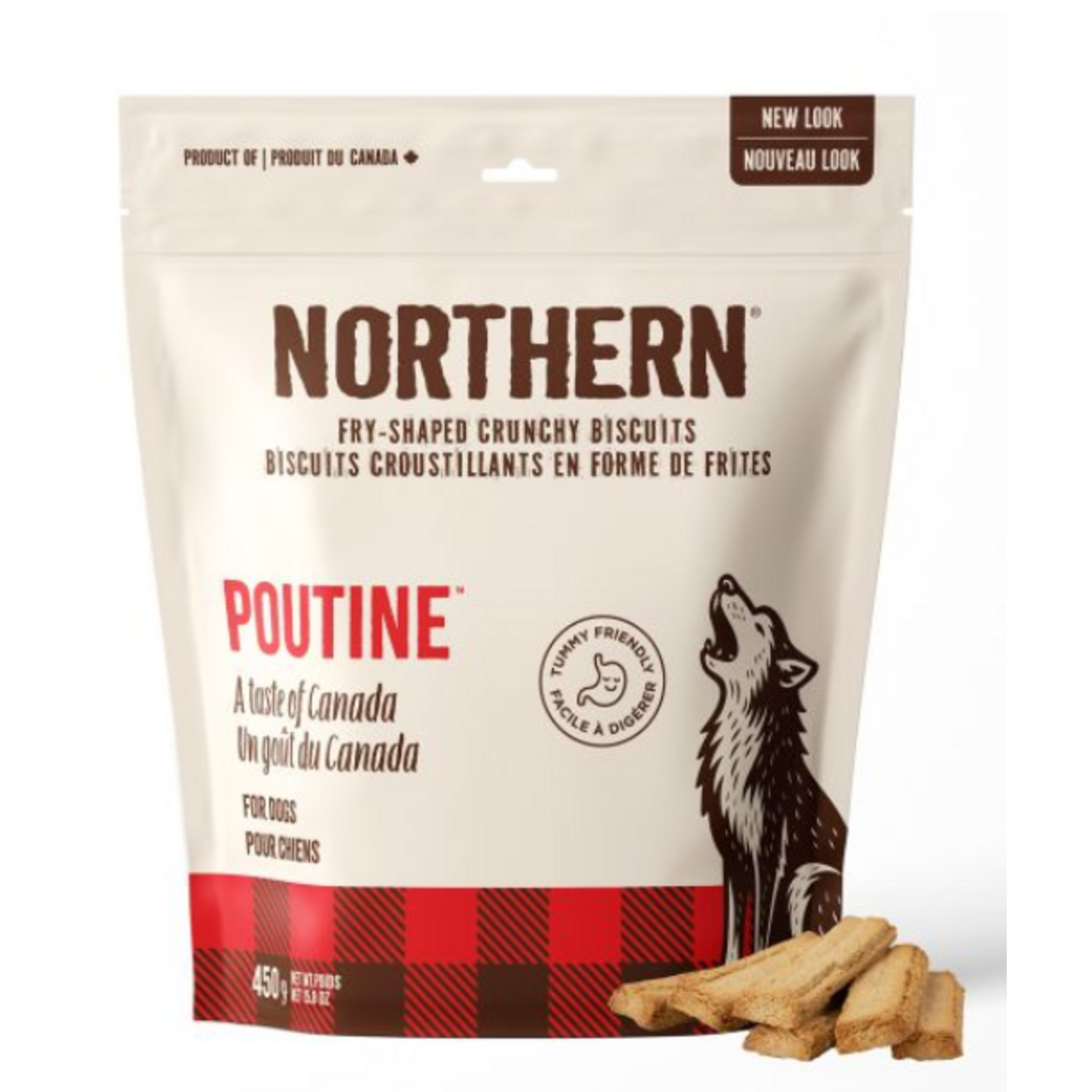 NORTHERN PET Northern Pet Poutine Fry-Shaped Crunchy Biscuits Dog 450g