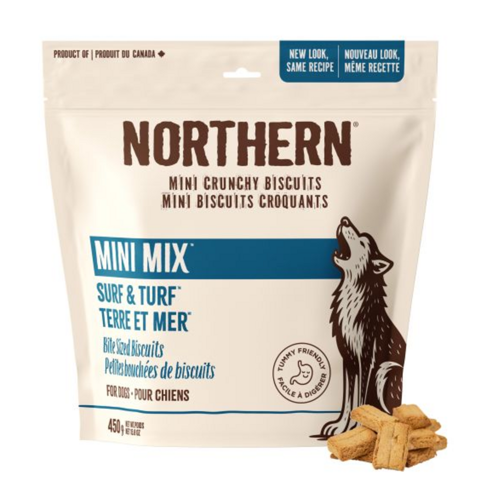 NORTHERN PET Northern Pet Mini Mix Surf N Turf Wheat-Free Dog Biscuits Lamb Berry & Smoked Fish Dog 450g