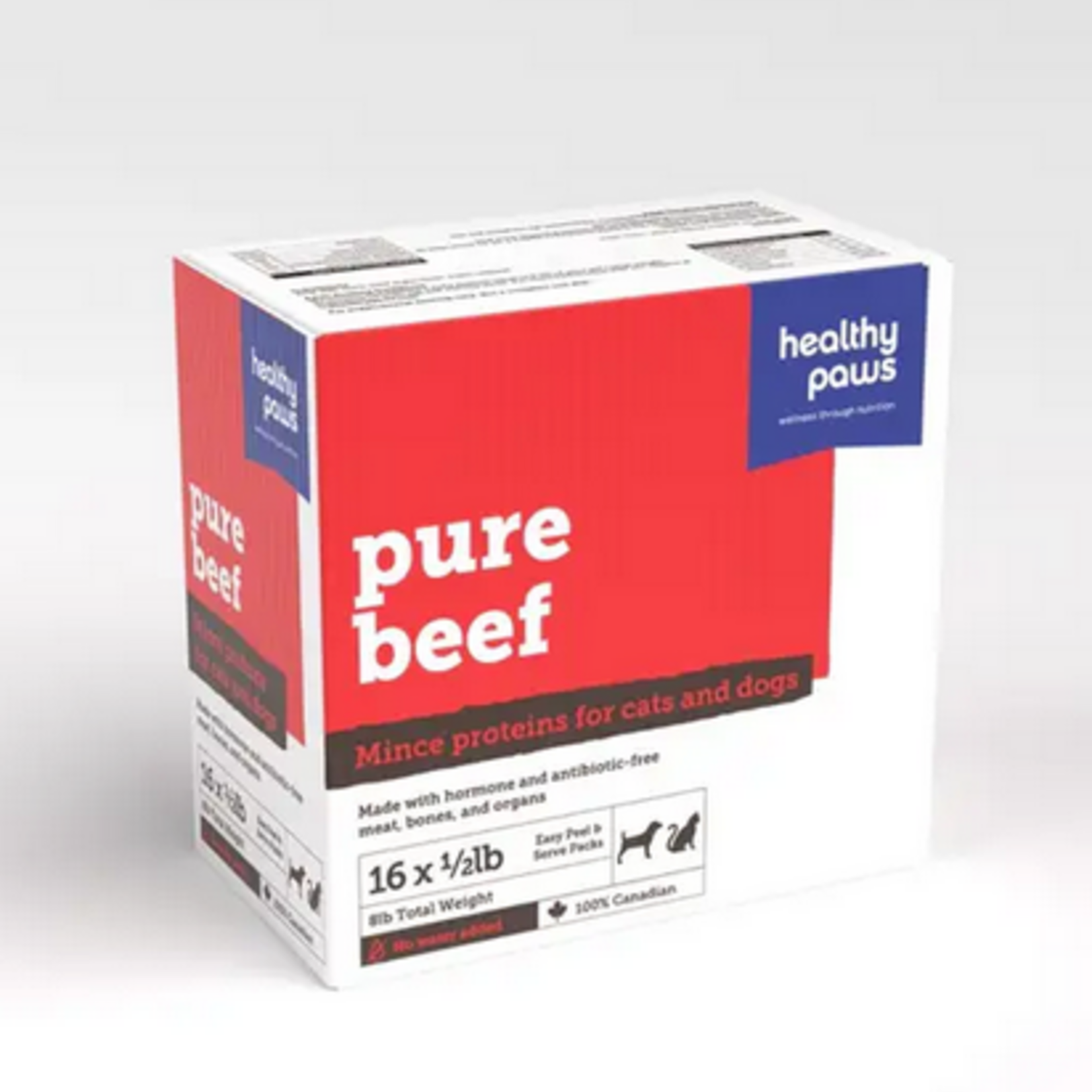 HEALTY PAWS (W) Healthy Paws Pure Mince Beef & Organ 16 x 1/2 lb