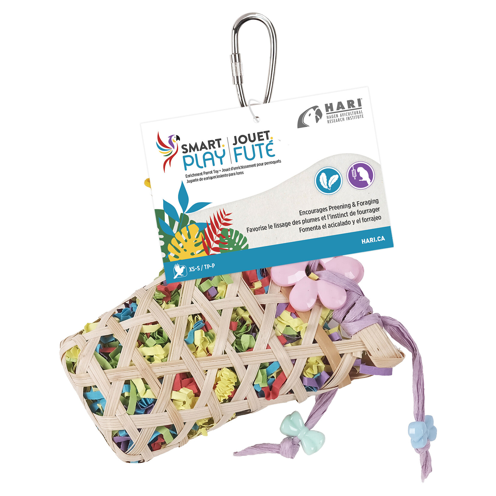 HARI HARI SMART.PLAY Enrichment Parrot Toy - Weave n' Chew