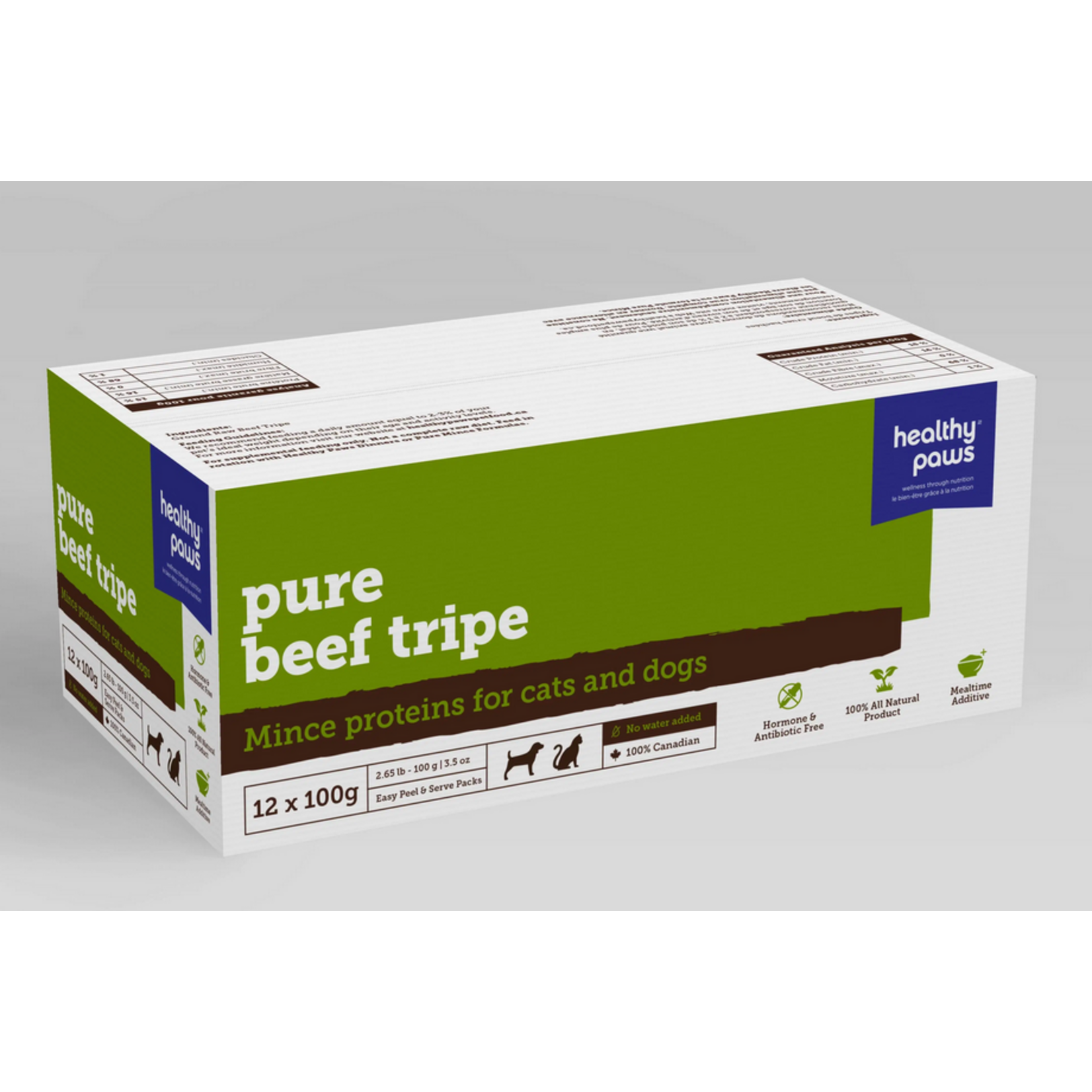 HEALTY PAWS Healthy Paws Pure Mince Beef Tripe 12 x 100 g