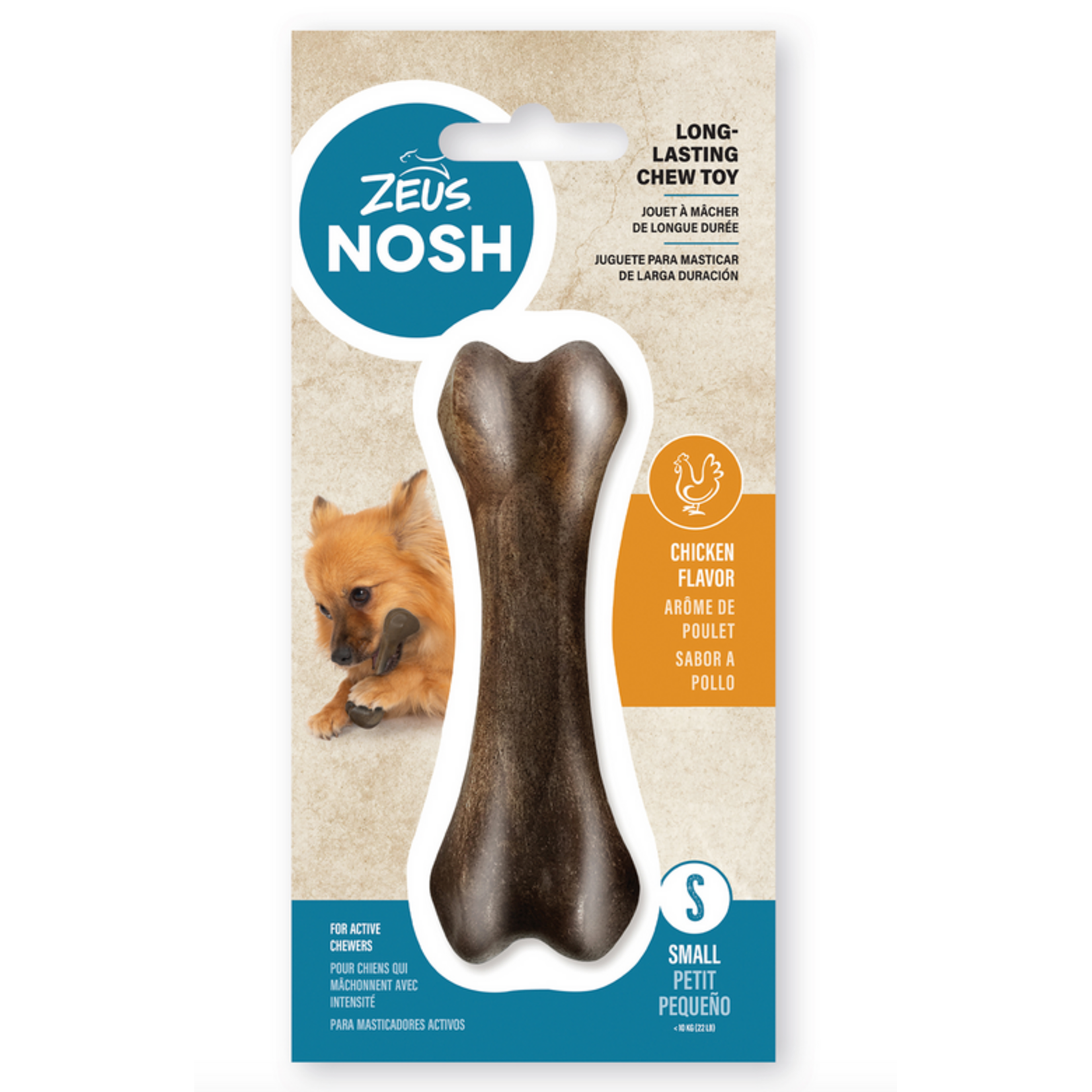 ZEUS Zeus NOSH STRONG Chew Bone - Chicken Flavor - Small - 11 cm (4.5 in)