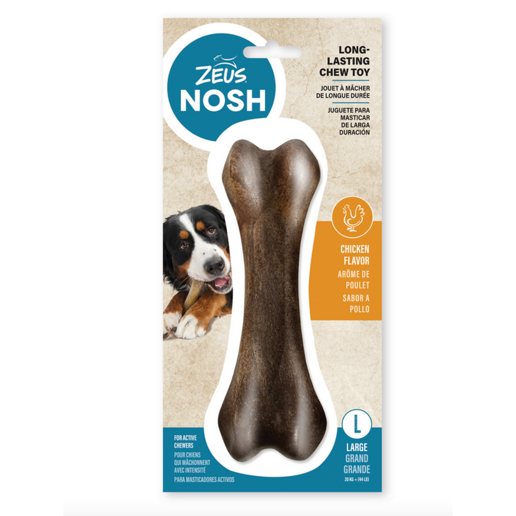 ZEUS Zeus NOSH STRONG Chew Bone - Chicken Flavor - Large - 18.5 cm (7.5 in)