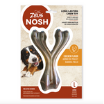 ZEUS Zeus NOSH Strong Wishbone Chew Toy - Bacon Flavour - Small - 11 cm (4.5 in)