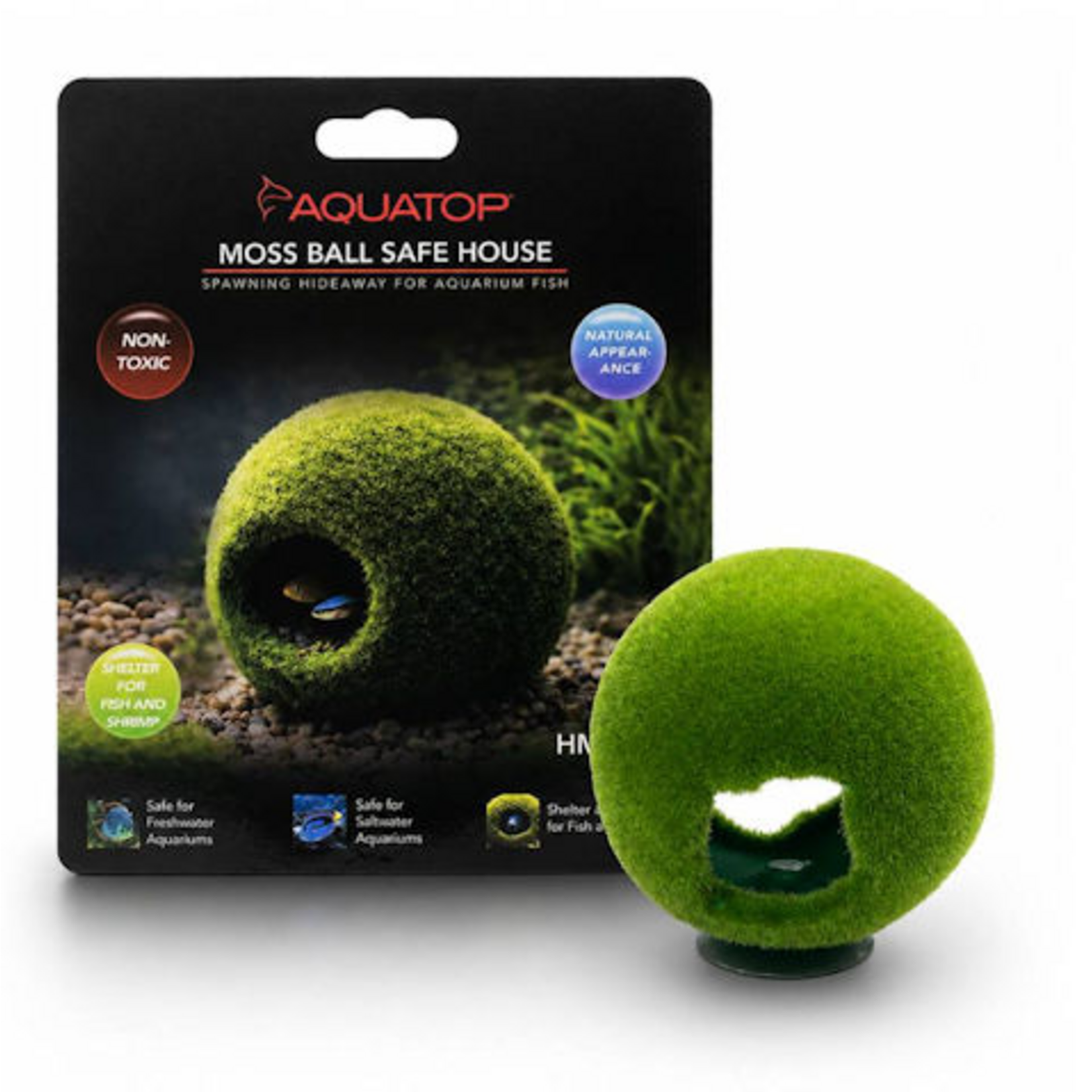 AQUATOP Aquatop Moss Ball Safe House Aquarium Hideaway Small 2.6'' x 2.4'' x 2.6''