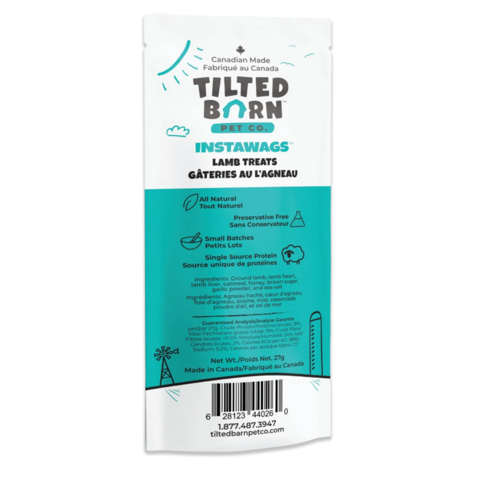 TILTED BARN Tilted Barn Pet Co. Instawags LAMB - 27gr