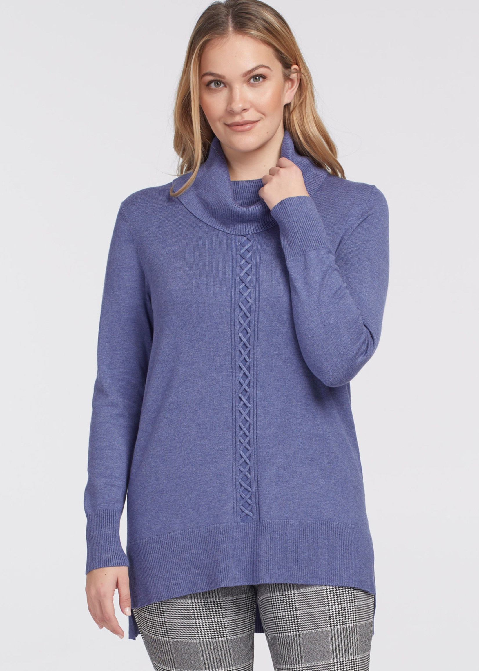 tribal cowl neck sweater Tribal Fuzzy Cowl Neck Sweater 