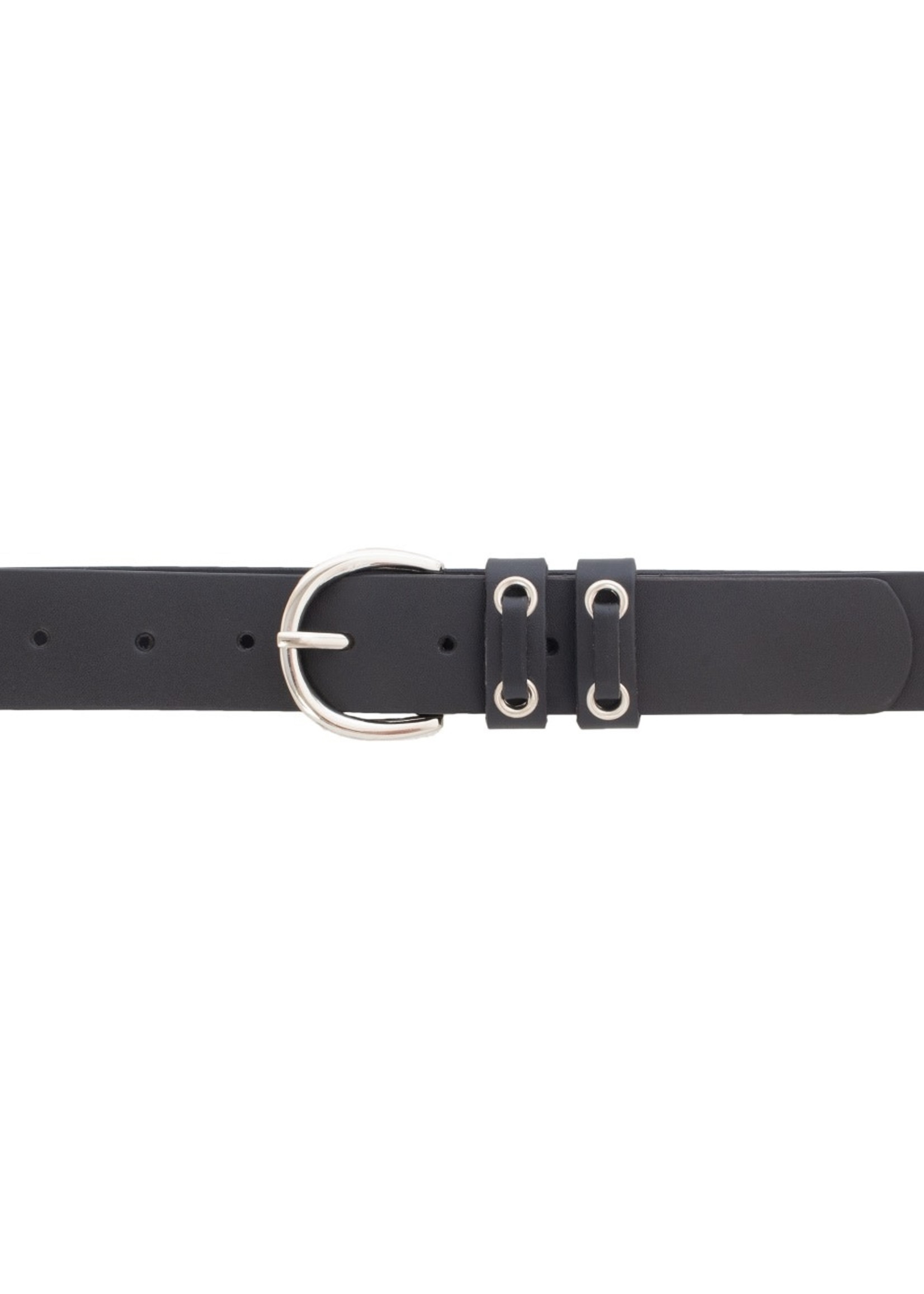 Silver Jeans Co. Silver Jeans Co. Leather Belt Black Double Loop 523