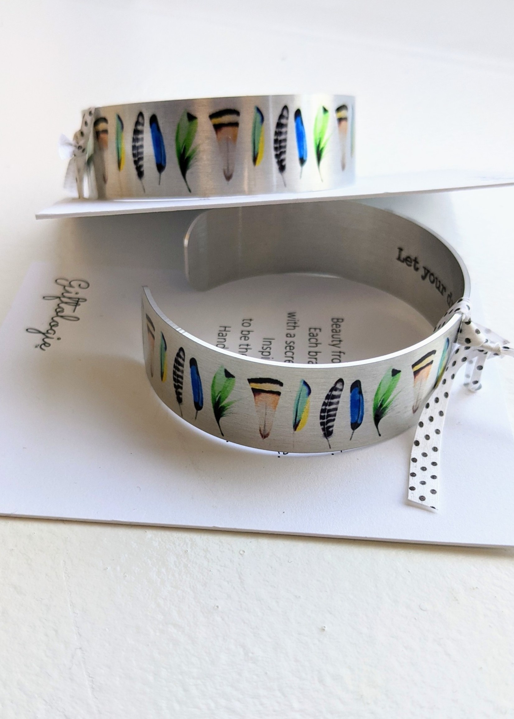 Giftologie Giftologie Fallen Feathers Small Cuff: Go confidently in the direction of your dreams.