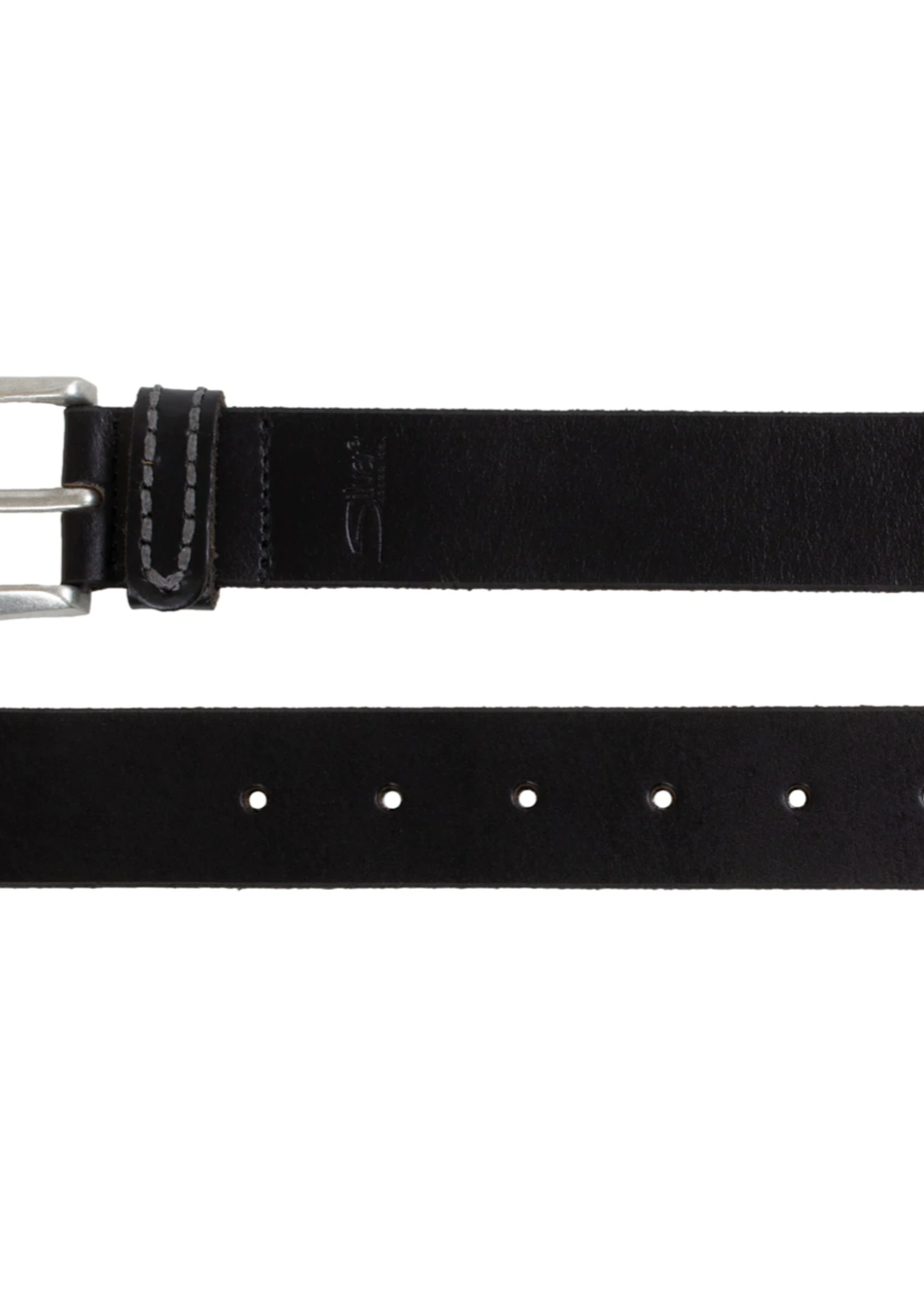 Silver Jeans Co. Silver Jeans Co. Leather Belt Black Sewn w/ Wrapped Loop 519