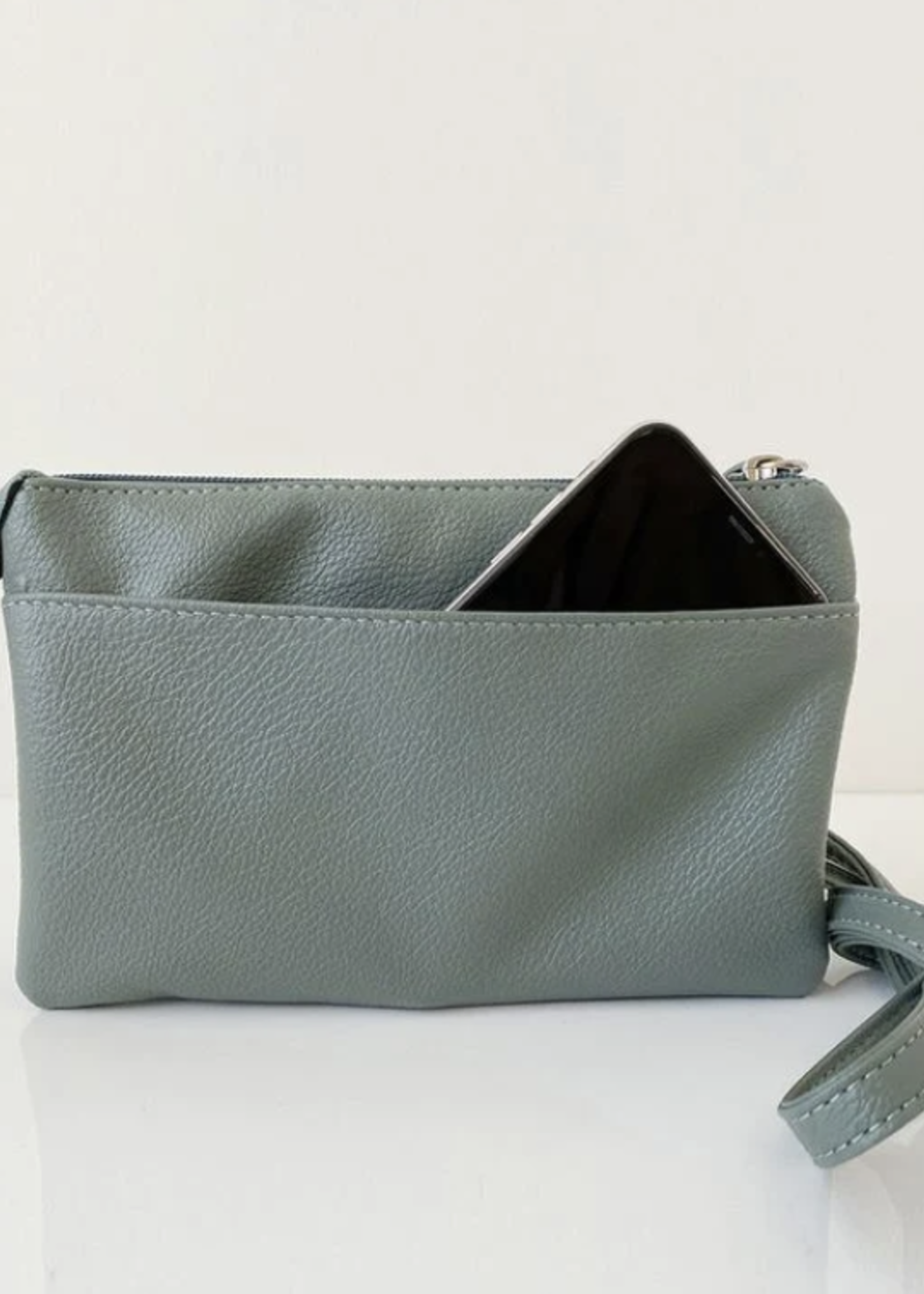 Caracol Caracol XBody Textured Bag Multi Pocket Teal 7012-TEA-T