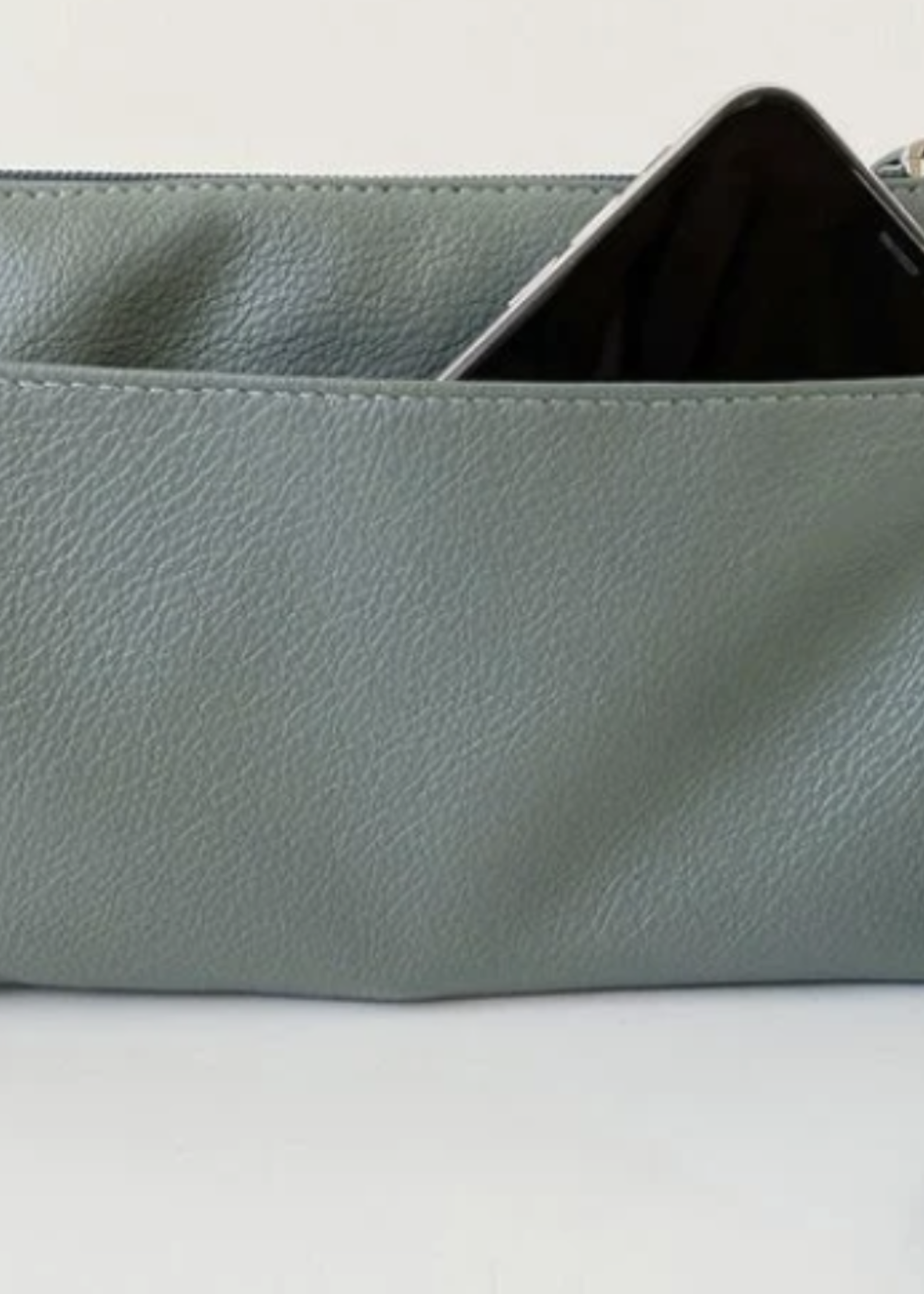 Caracol Caracol XBody Linen Vegan Leather Bag Multi Pocket Sky 7012-SKY-L