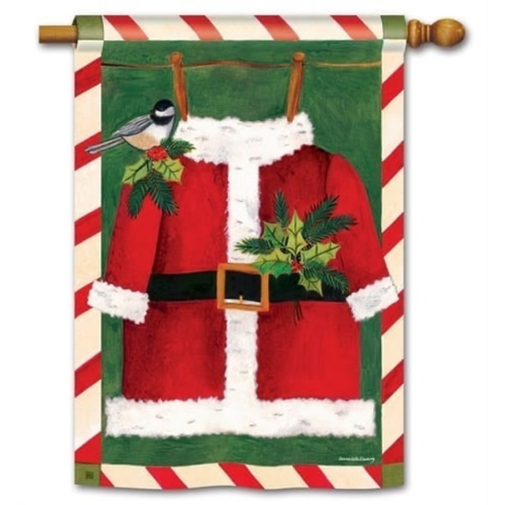 Studio M Santa Suit Standard Flag