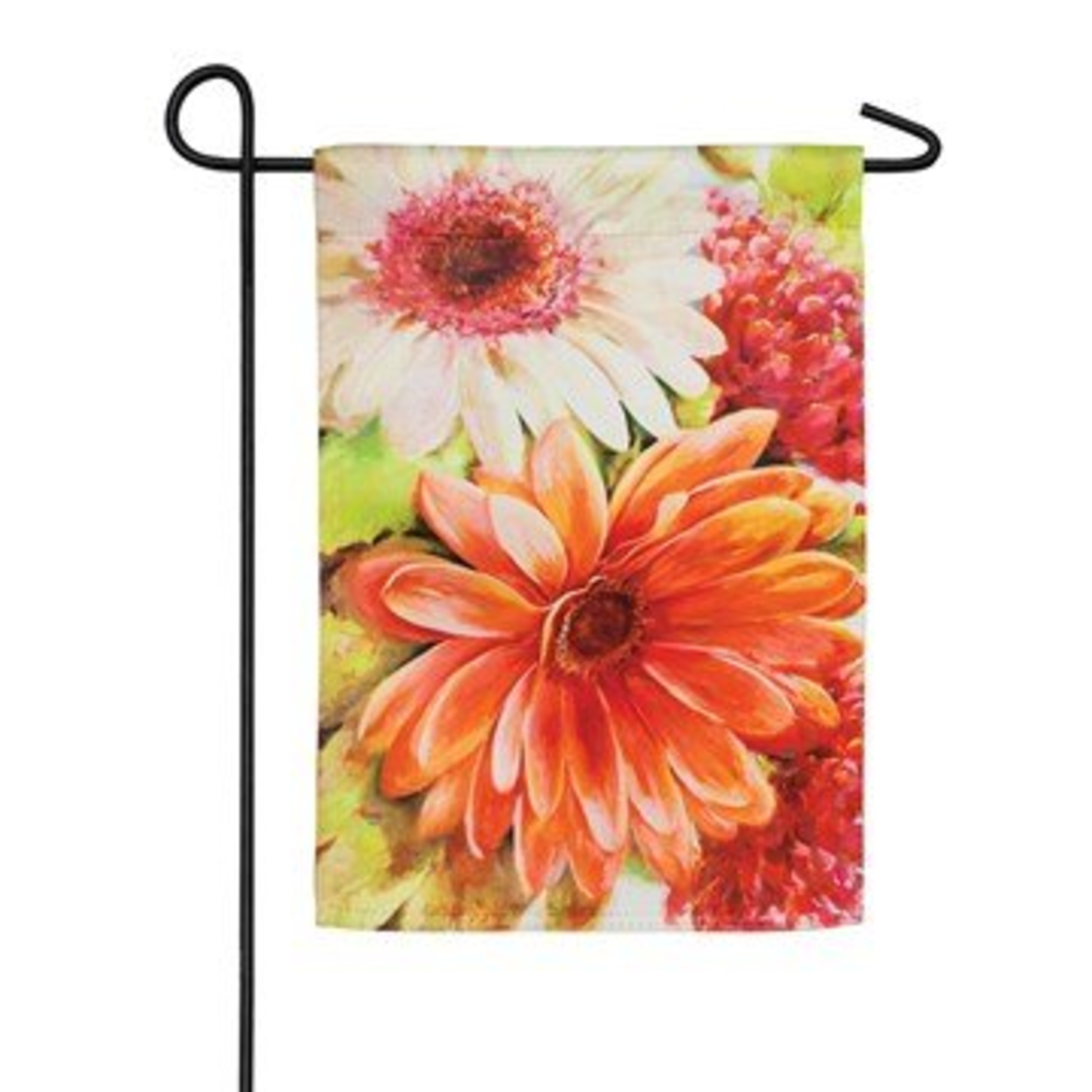 Evergreen Floral Tango Garden Suede Flag