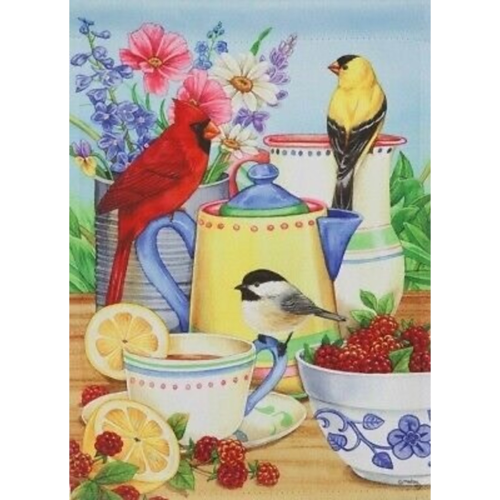 Evergreen Summer Splendor Garden Flag