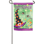 Evergreen Witchy Halloween Garden Flag