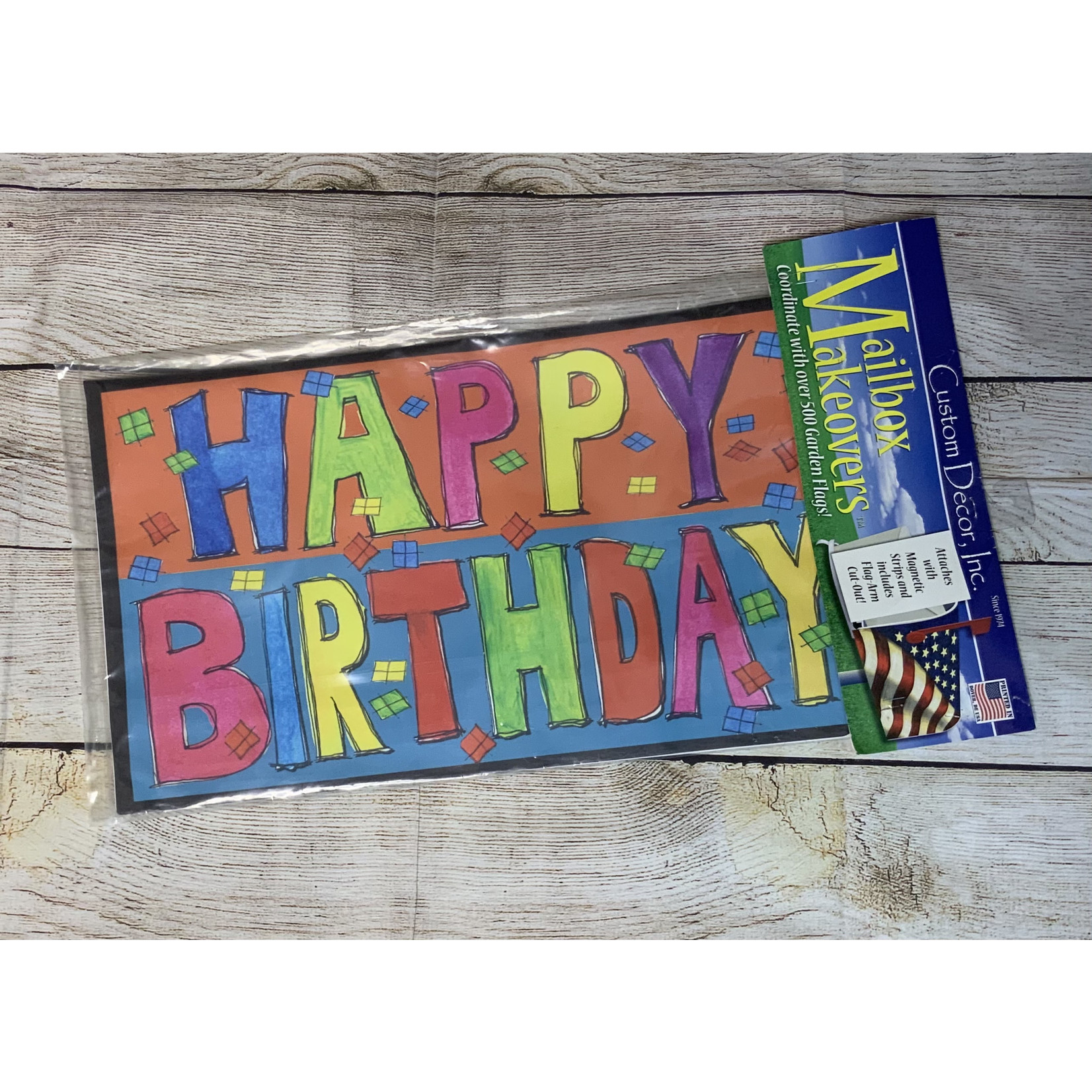 Custom Decor Happy Birthday Mailbox Cover
