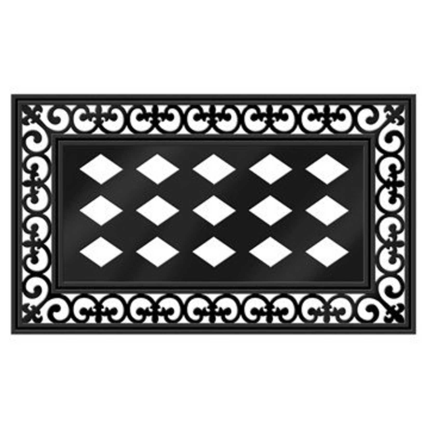 Evergreen Fleur Scroll Switch Mat Tray