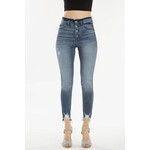 Kancan Kancan High-Rise Button Fly Ankle Skinny Jeans 8433m