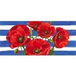 Evergreen Poppies & Stripes Switch Mat